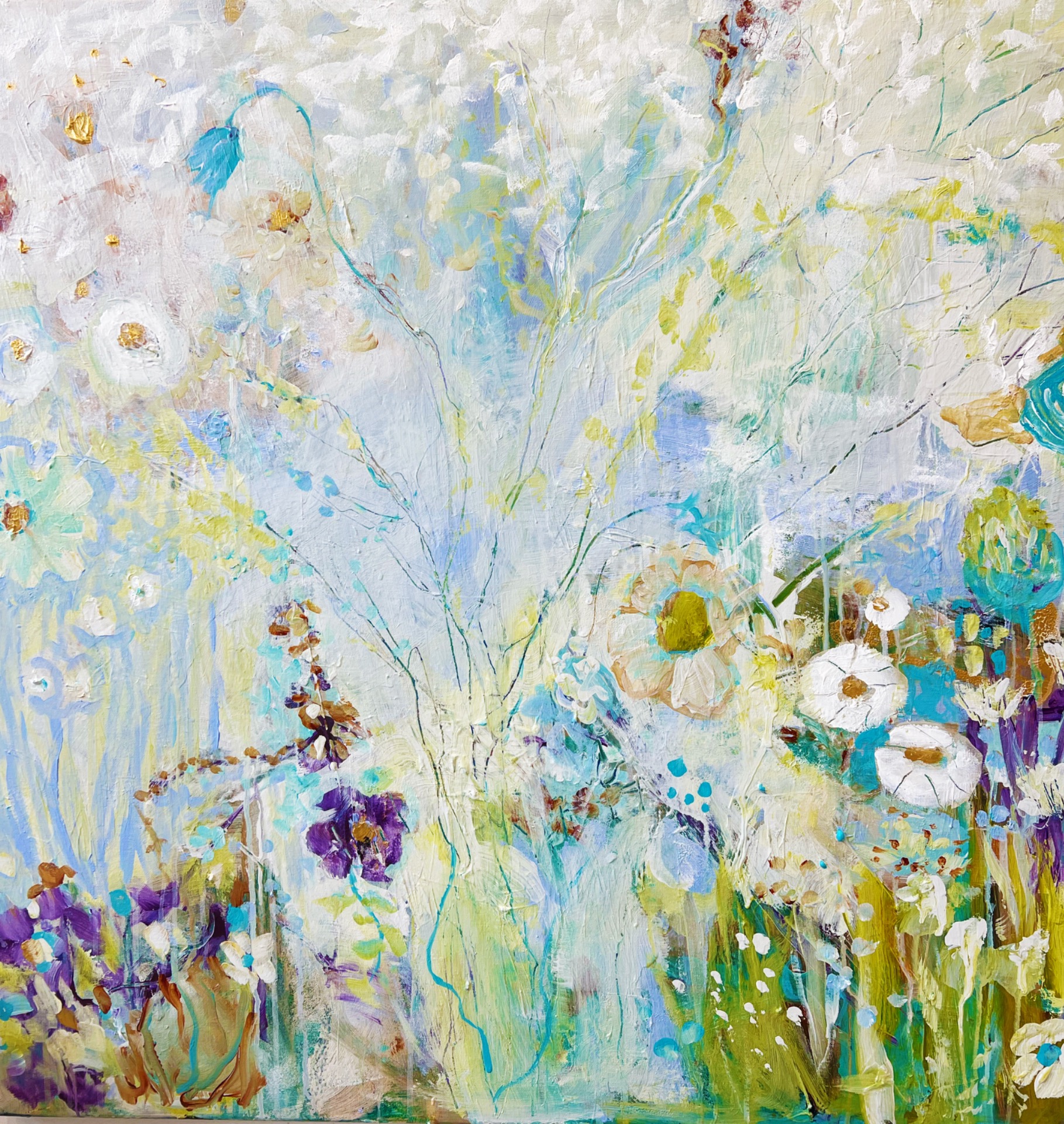 Maleri af Eileen Clark 90 x 90